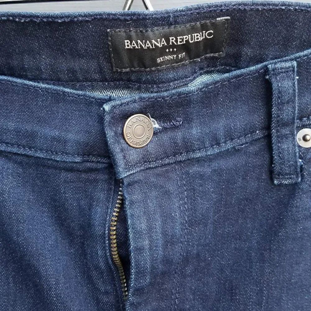 Banana Republic Dark Wash Skinny Jeans size 31/12 - Picture 5 of 8
